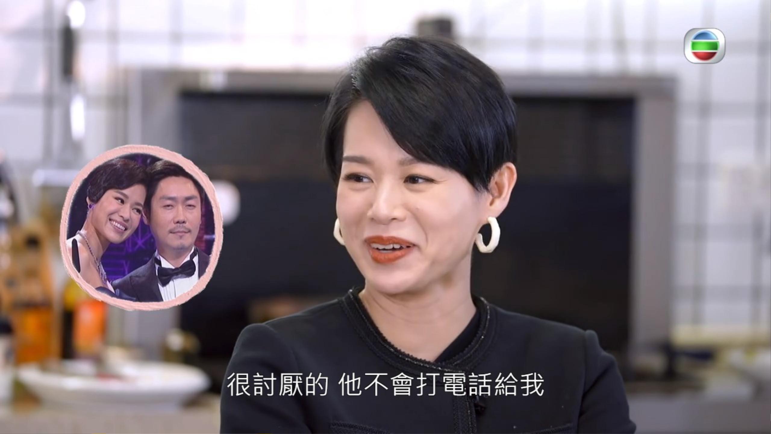 杏兒與祖藍不停提李思捷。