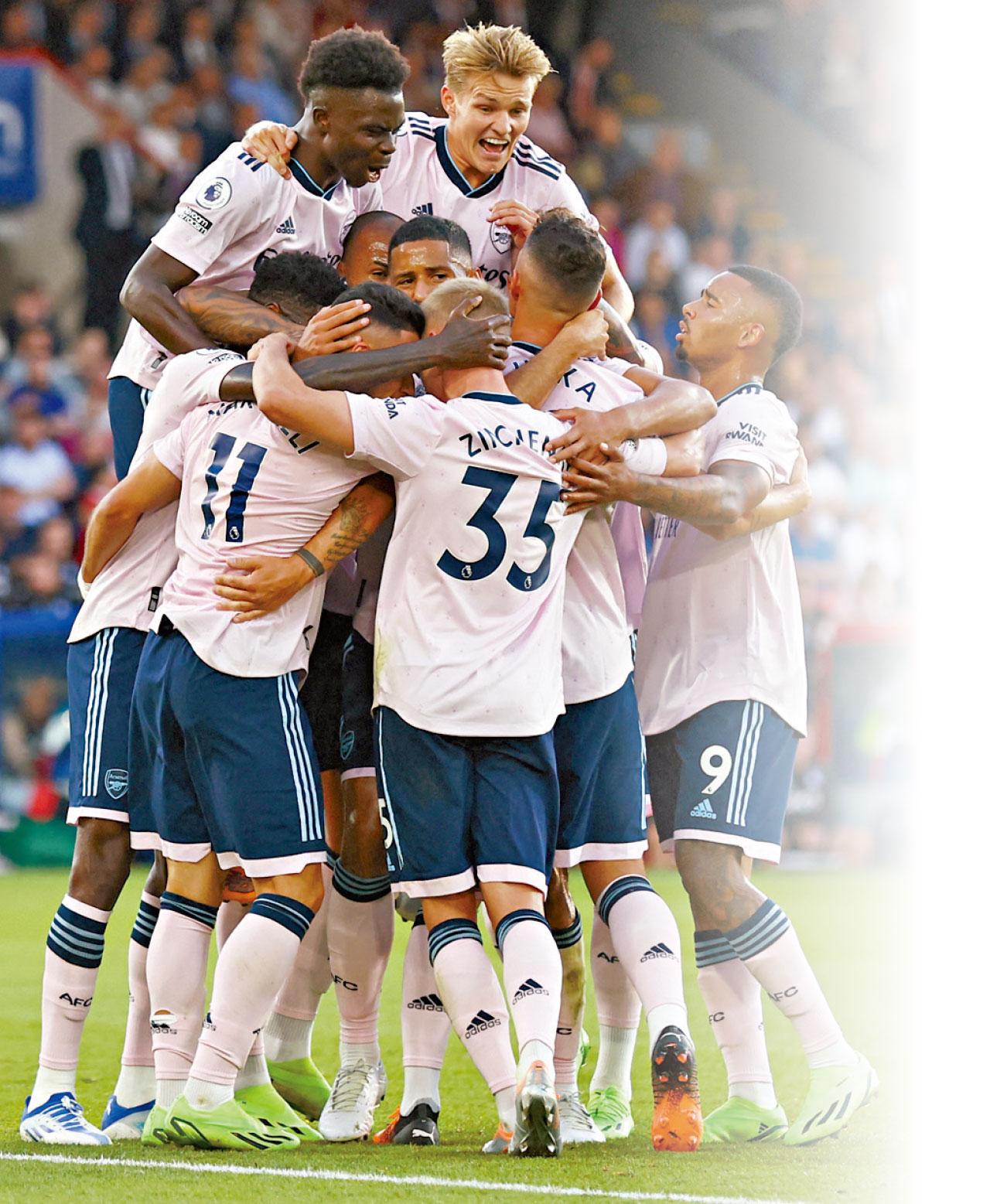 阿仙奴要折茅上榜首 捷西斯勁爆領軍