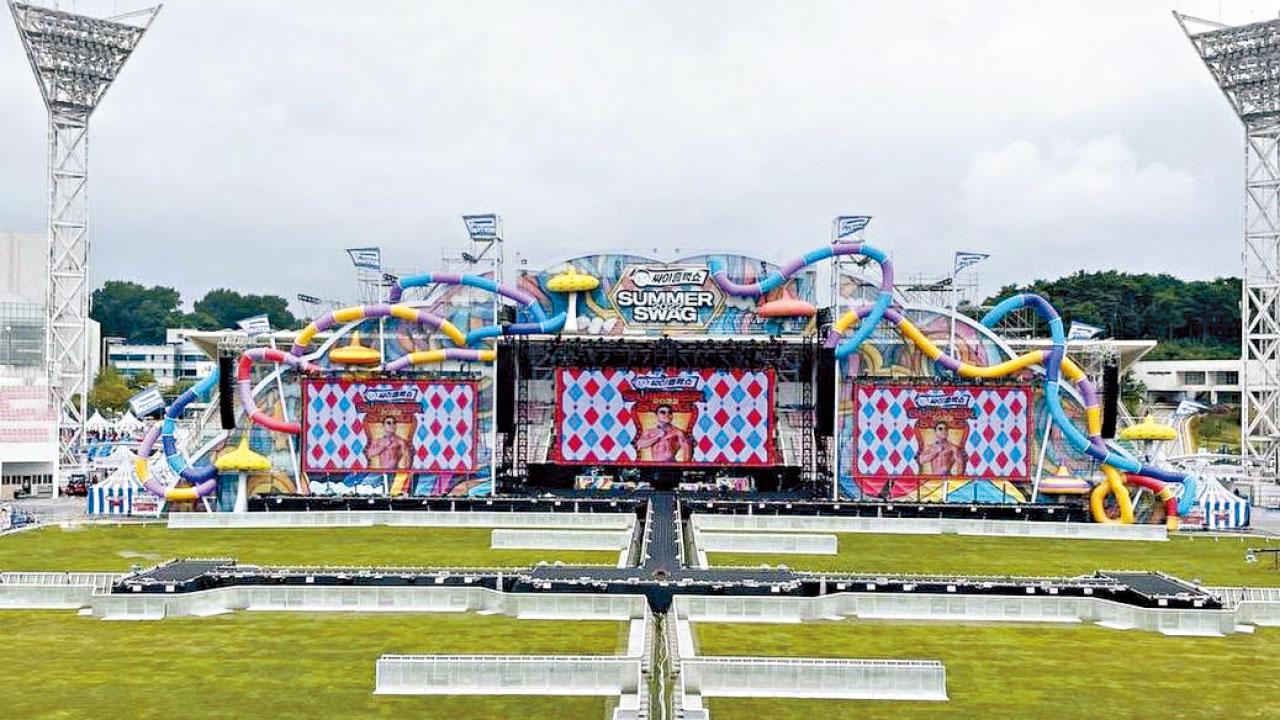 韓PSY噴水騷 爆爭議 工人疑跣腳15米高台墮斃