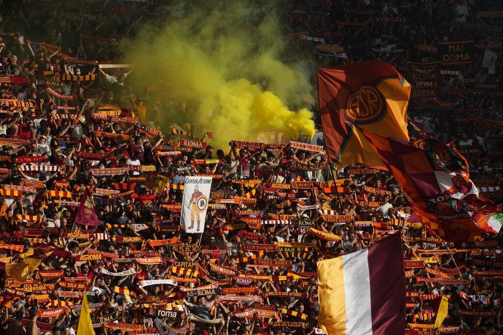 羅馬主場小勝1:0。(美聯社)