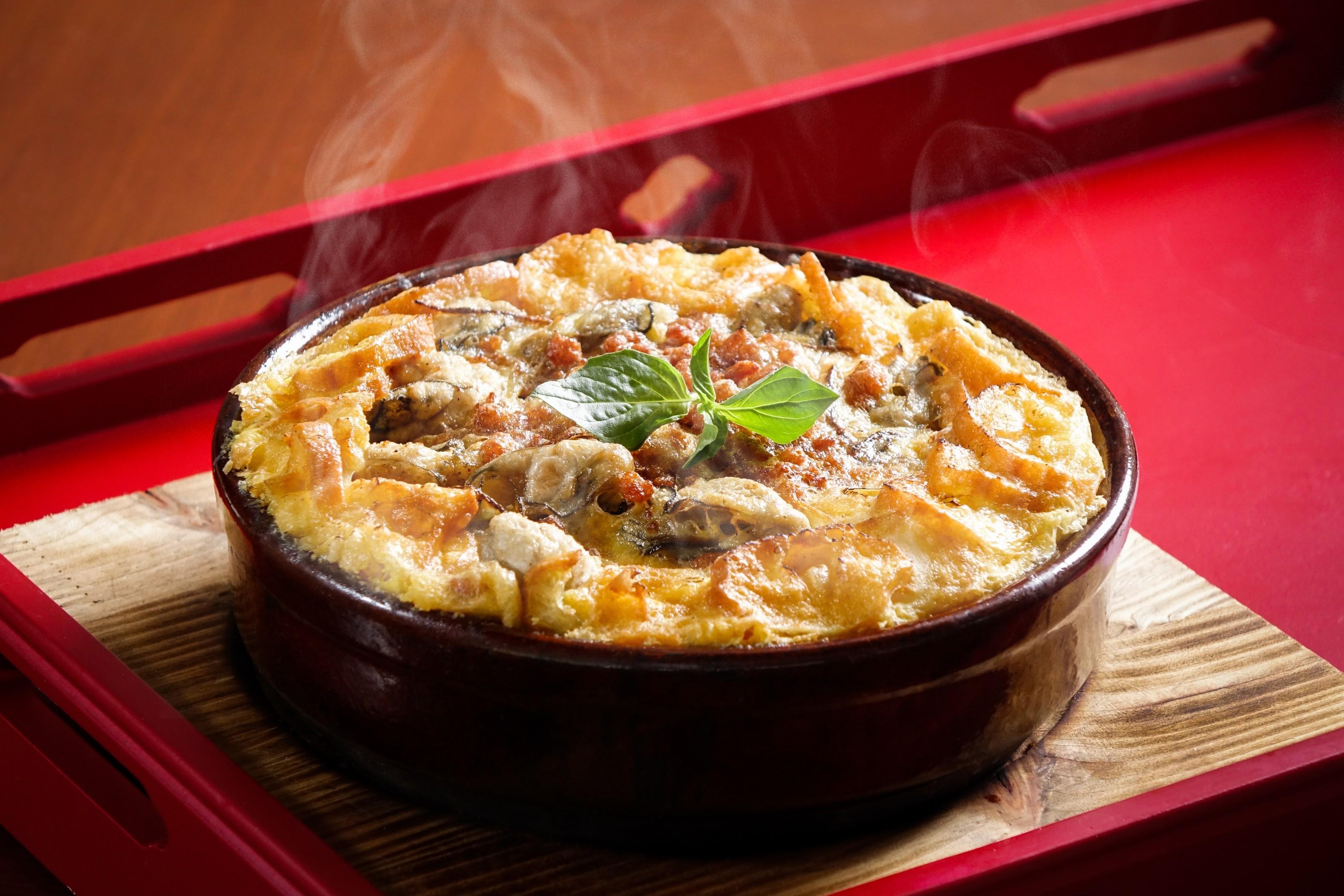 雞蛋蠔仔焗素肉缽