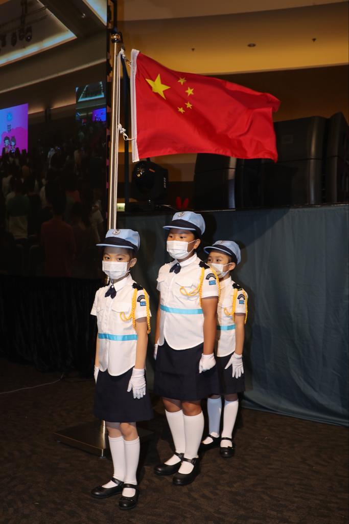 香港善德基金會主辦、警務處協辦的「小精英慶回歸大滙演」今日舉行。