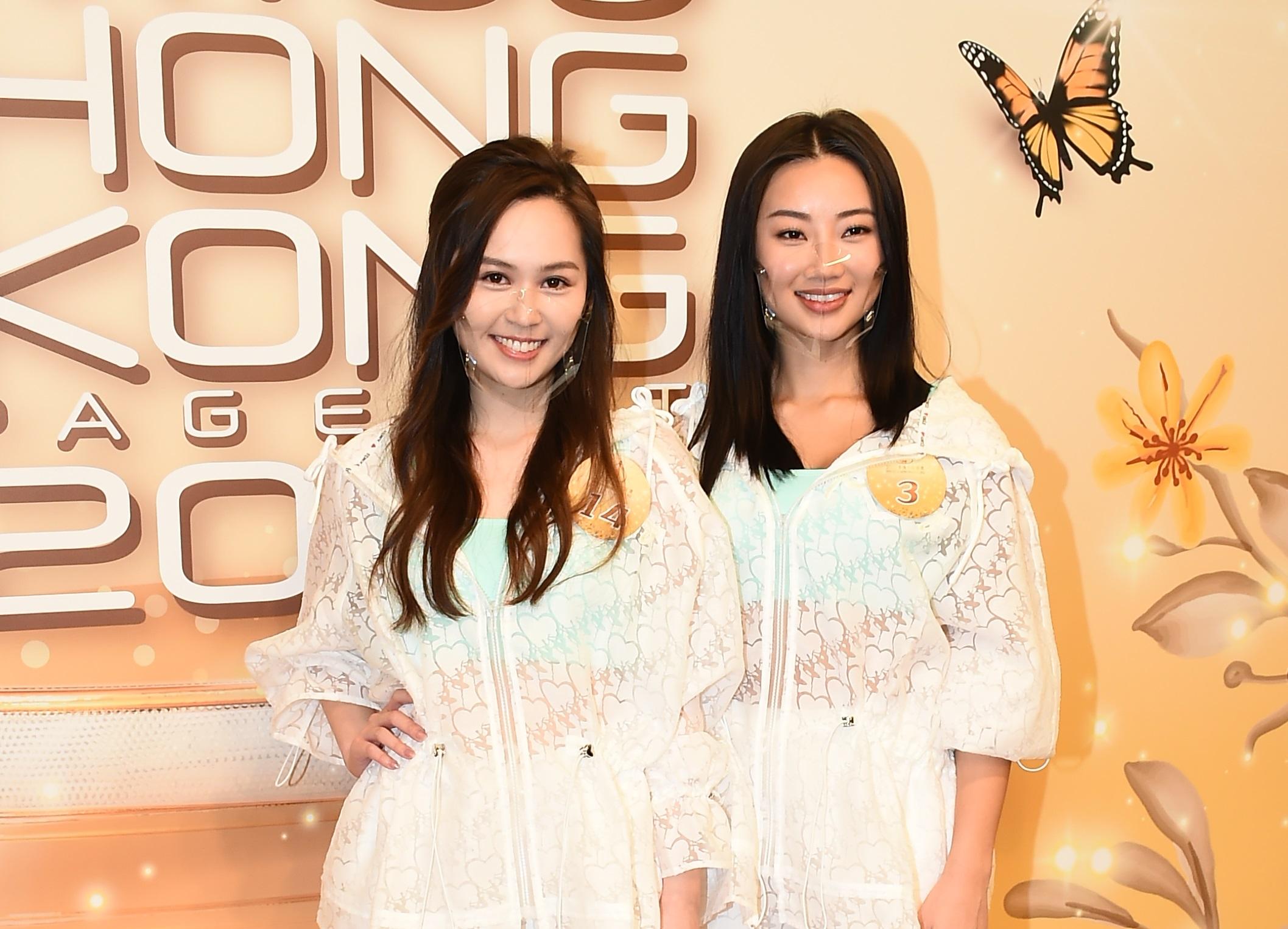 14號梁超怡(左)左手手腕有紋身,3號陳瑞菱則因手術留下長長疤痕。