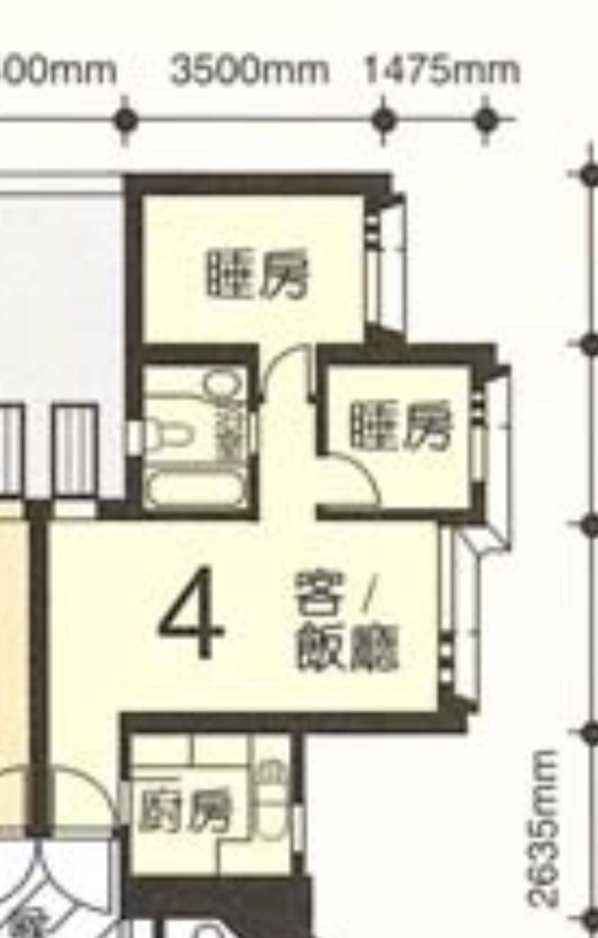 慈愛苑放盤單位平面圖。