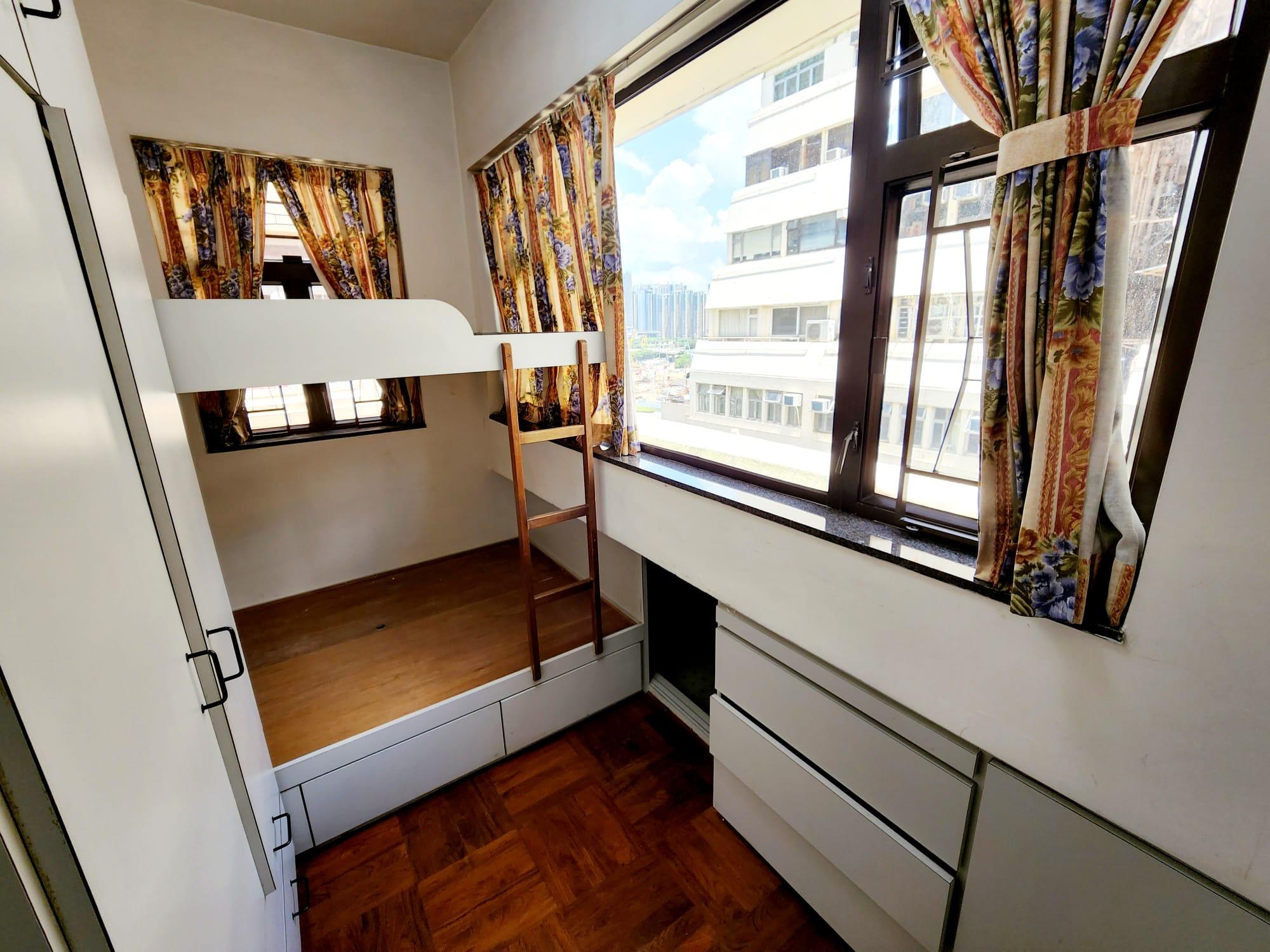 睡房間隔呈長方形,窗戶大,光線足。(代理提供相片)