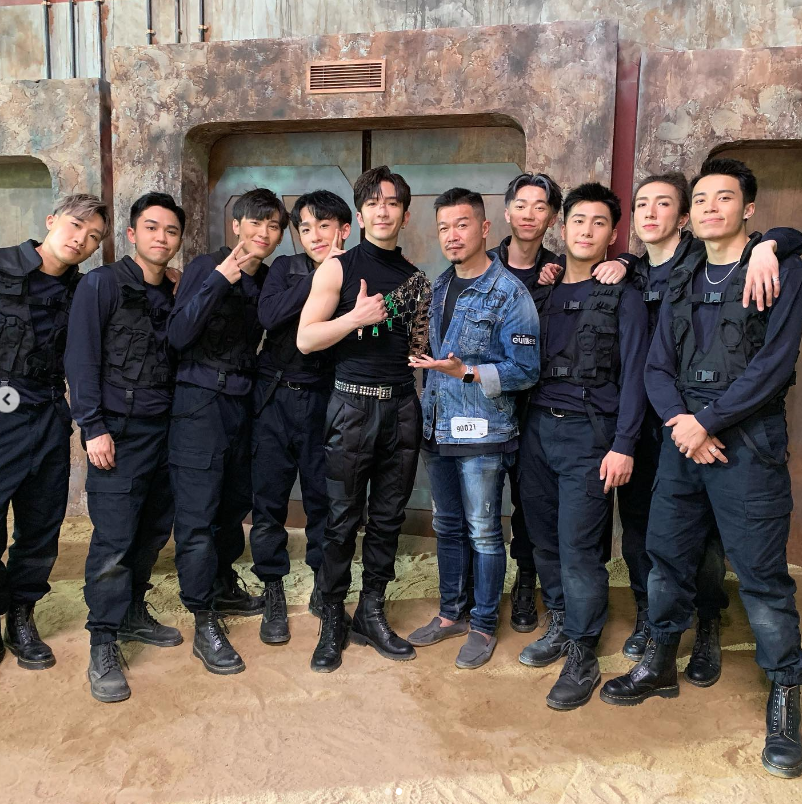 Anson Lo與Rock Sir及阿Mo(右二)等合作無間。