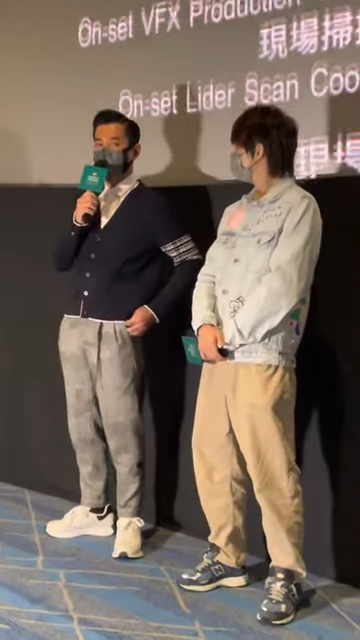 古天樂昨日(20日)連走多場謝票。