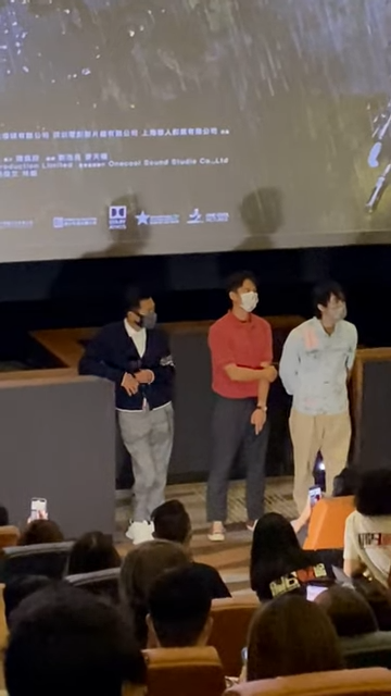 古天樂昨日(20日)連走多場謝票。