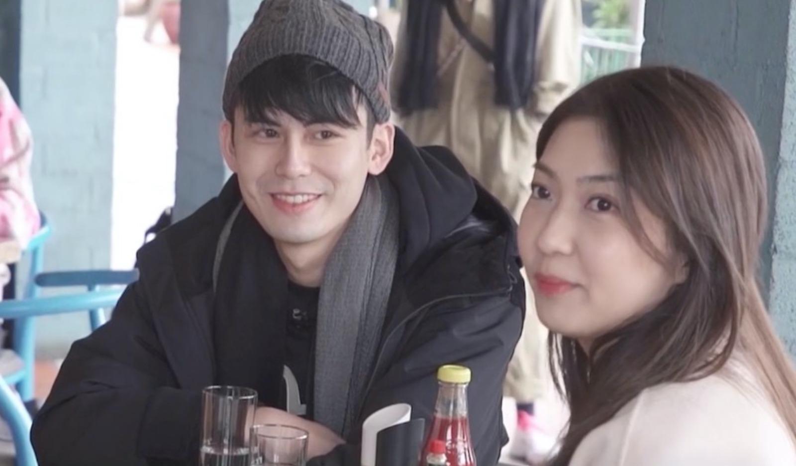 林嘉宏與張嘉盈(Vicky)在《戀愛Staycation》節目中首次約會。