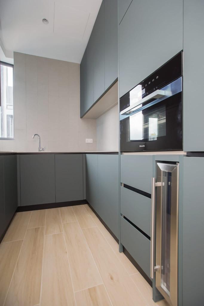 29樓A室連天台特色單位的廚房為梗廚設計。(李睿哲攝)