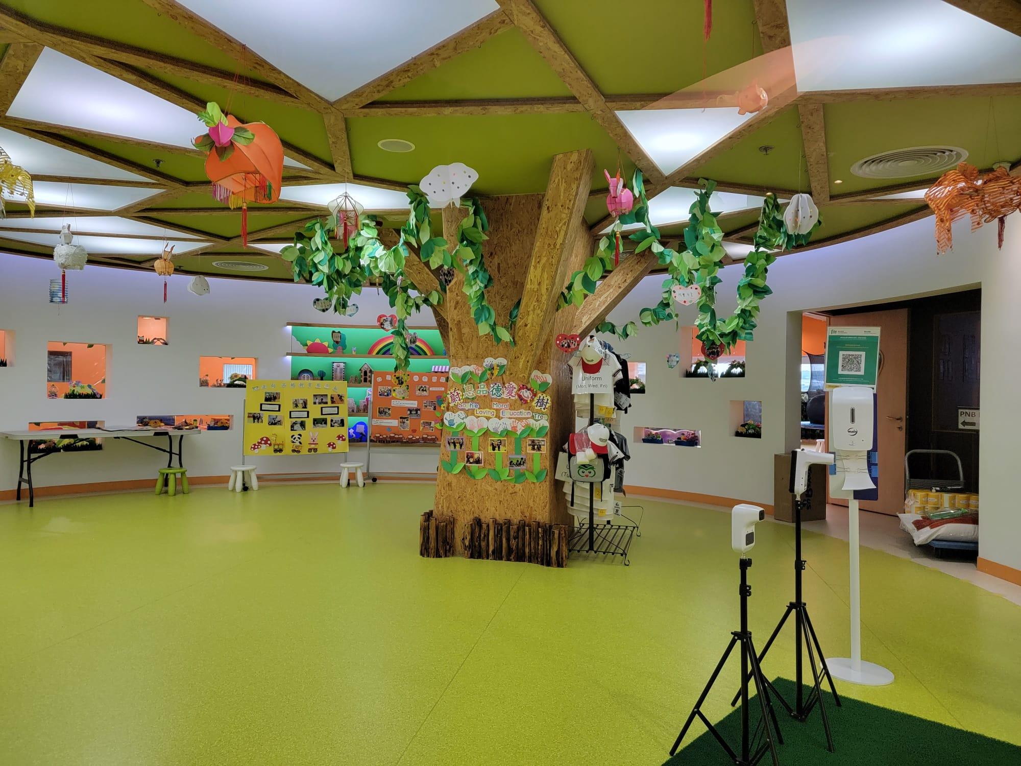 蔚思幼稚園有19名師生染疫,全校需要停課一星期。(陳奕釗攝)