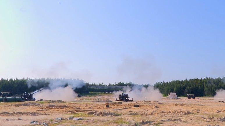 中國福建省軍區2日宣布進行防空實彈射擊。(中國新聞網微博截圖)