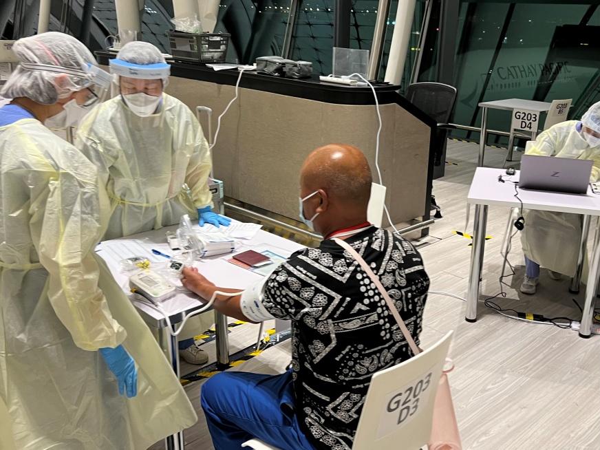 醫管局醫療隊機場篩查368旅客即時找出50人染瘧疾