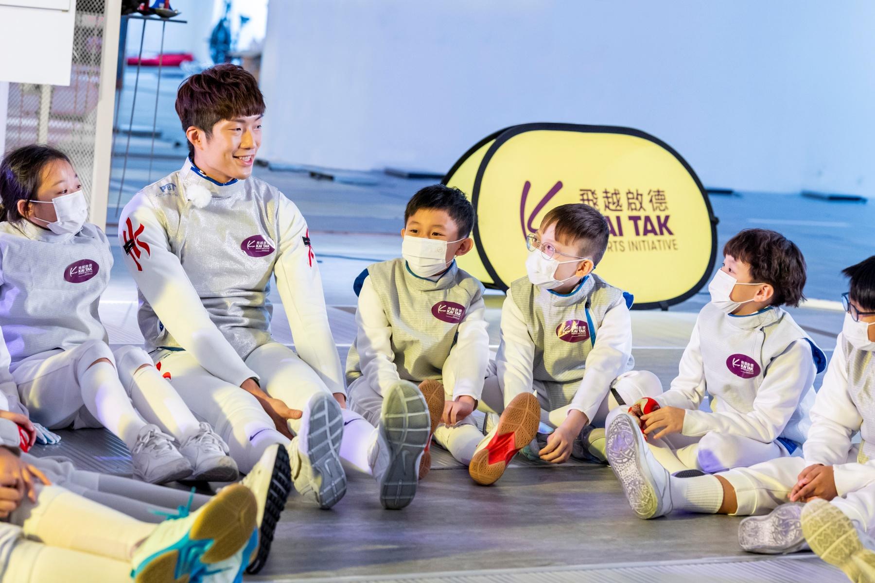 張家朗鼓勵小劍神勇於嘗試 期盼啟德體育園作賽享市民吶喊聲