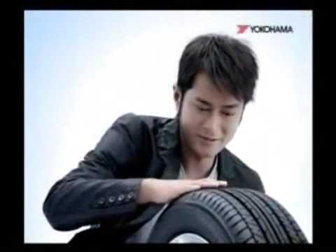 古天樂以超重廣東話口音說出「想節能,輪胎能」。