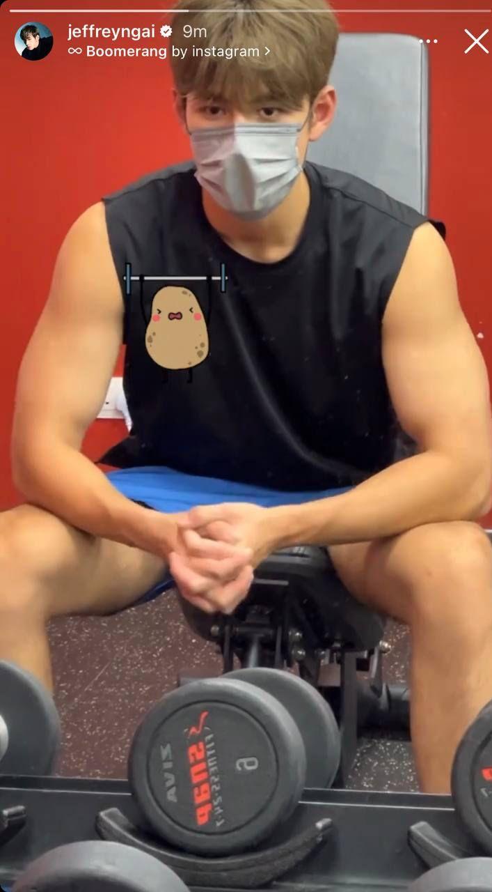 Jeffrey視健身室為第二個家。