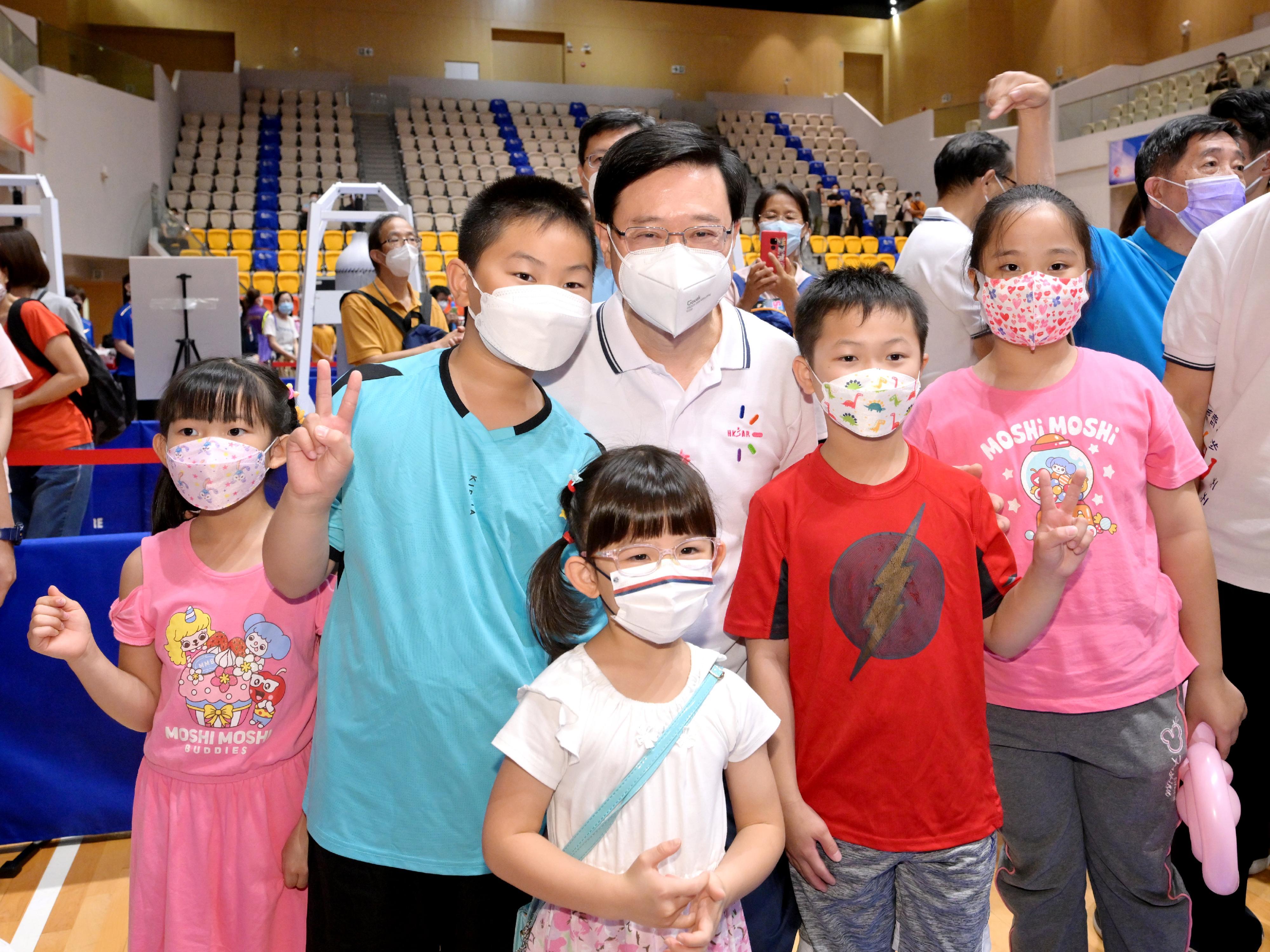 特首李家超參與「全民運動日2022」鼓勵市民勤做運動