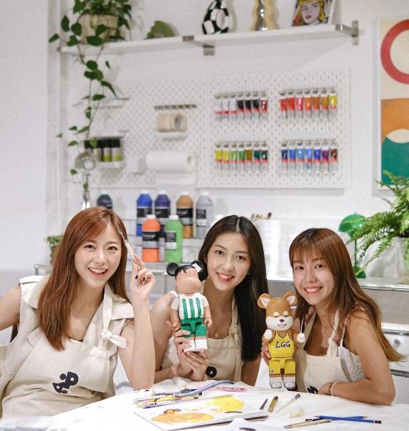 首季索女Kylie、雀仔、Vicky日前合體為工作坊宣傳。