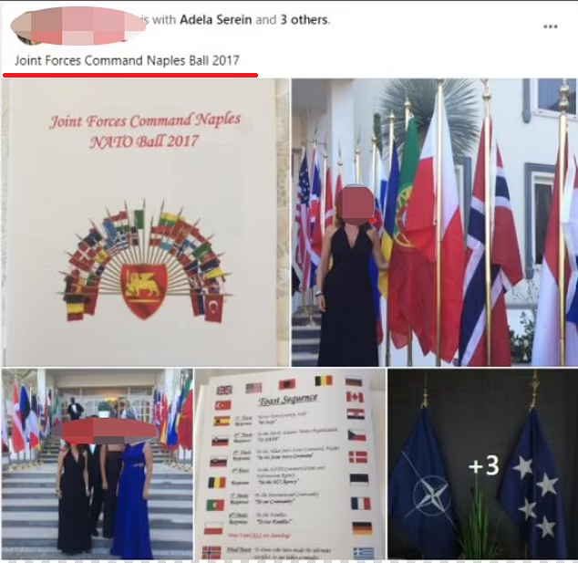 「瑪莉亞」曾出席北約活動。(互聯網)