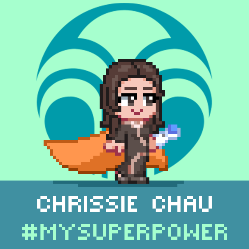 周秀娜獲廣告商送贈「傳奇英雄」NFT,以她為原型度身訂造設計專屬的Cute版虛擬英雄。