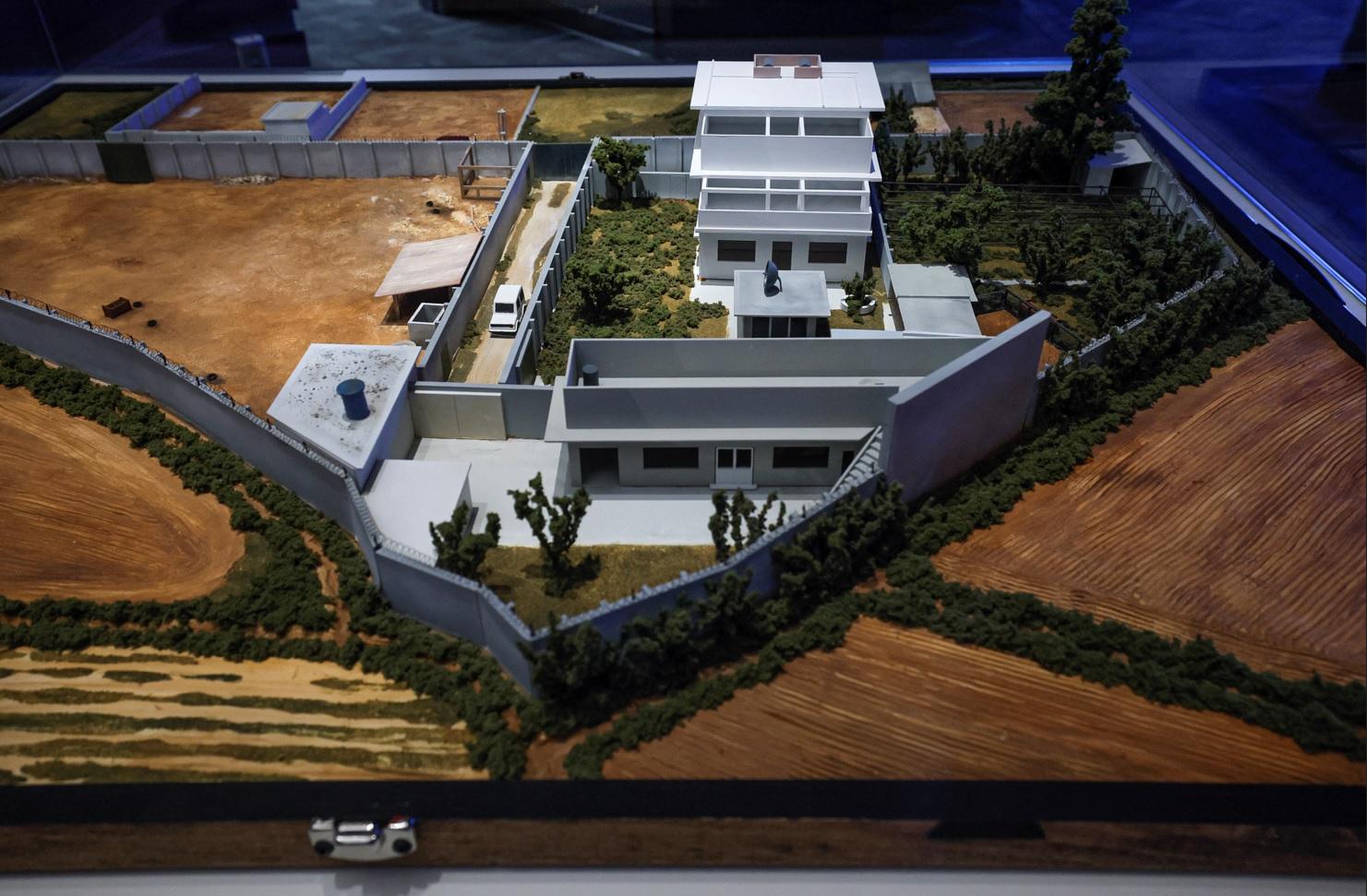 拉登住處模型。(路透社)