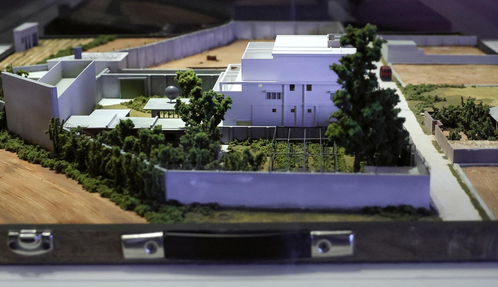 拉登藏身處模型。(路透社)