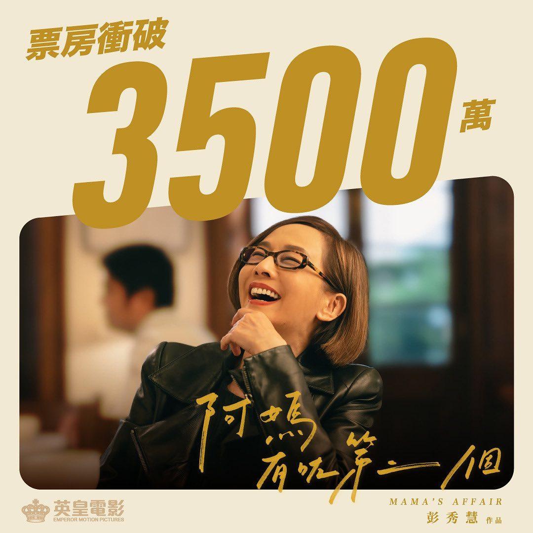 《阿媽有咗第二個》上周一個月,票房破3,500萬。
