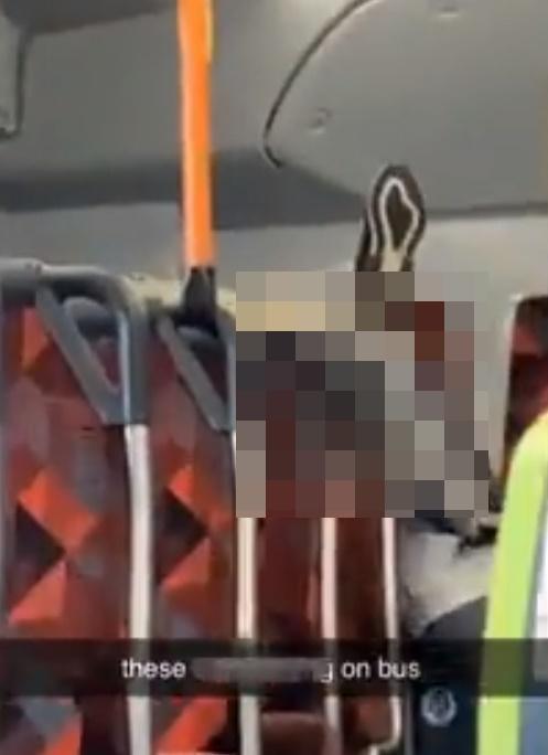 一對男女旁若無人進行性交。(Twitter)