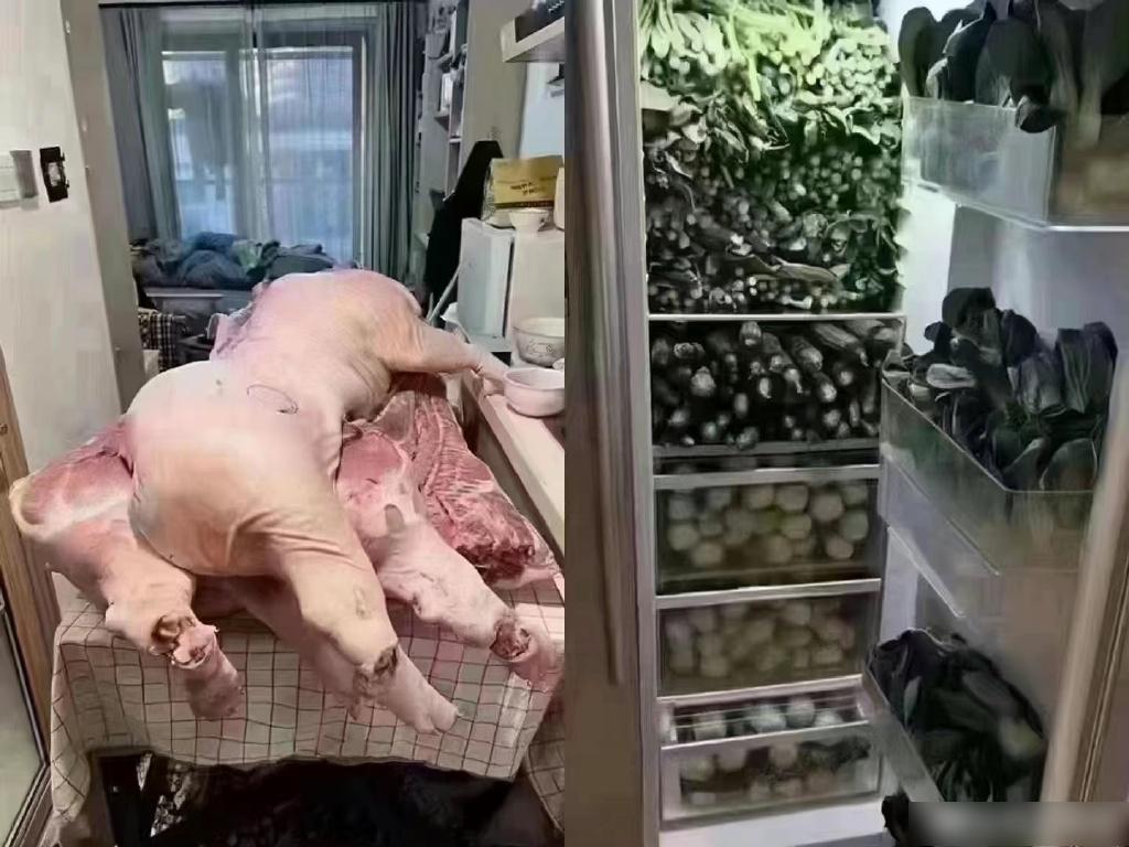 有疑似成都網民展示囤貨成績。(互聯網)