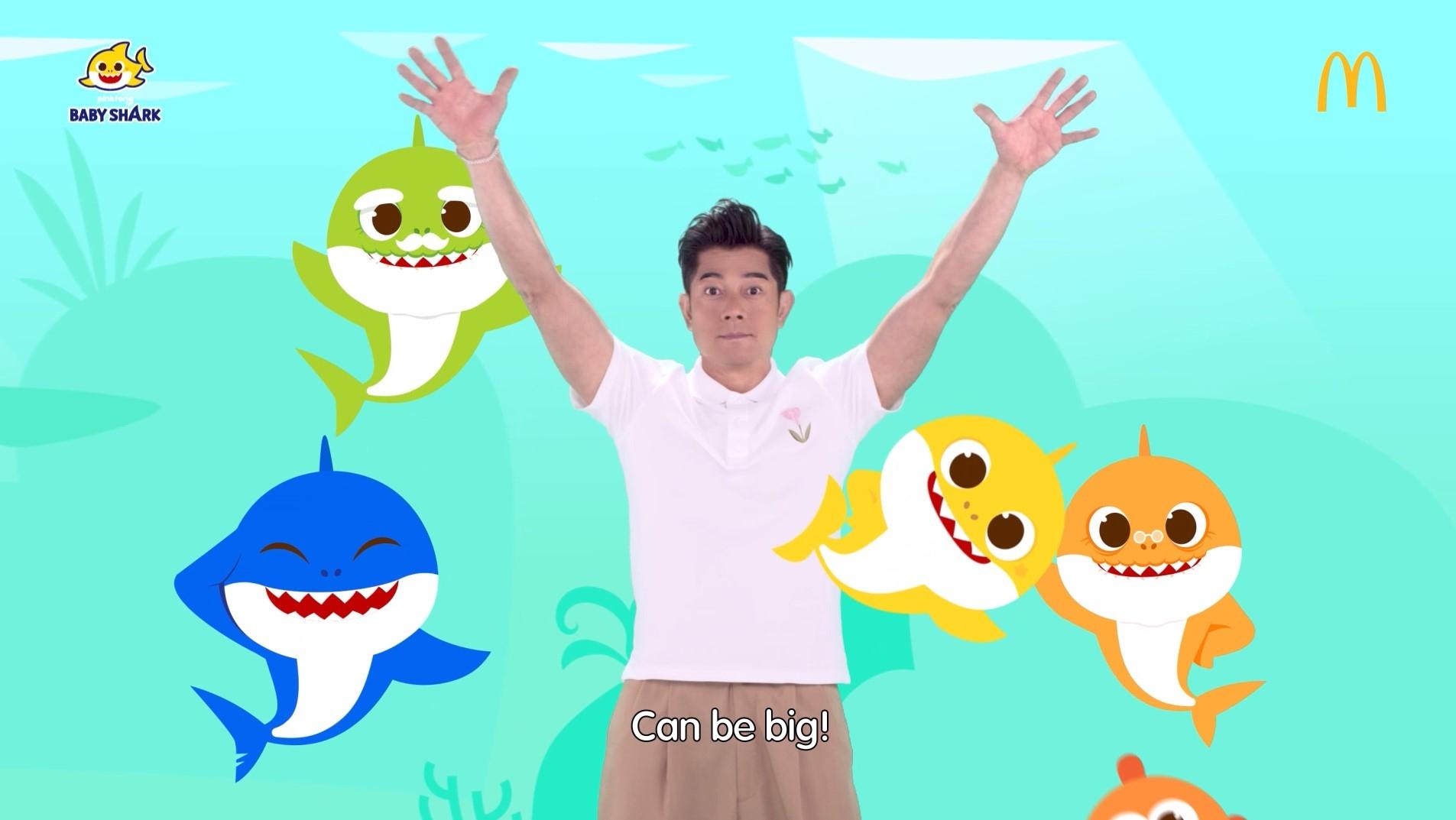 郭富城與Baby Shark再度合作,在宣傳短片內又唱又跳,宣揚環保概念。