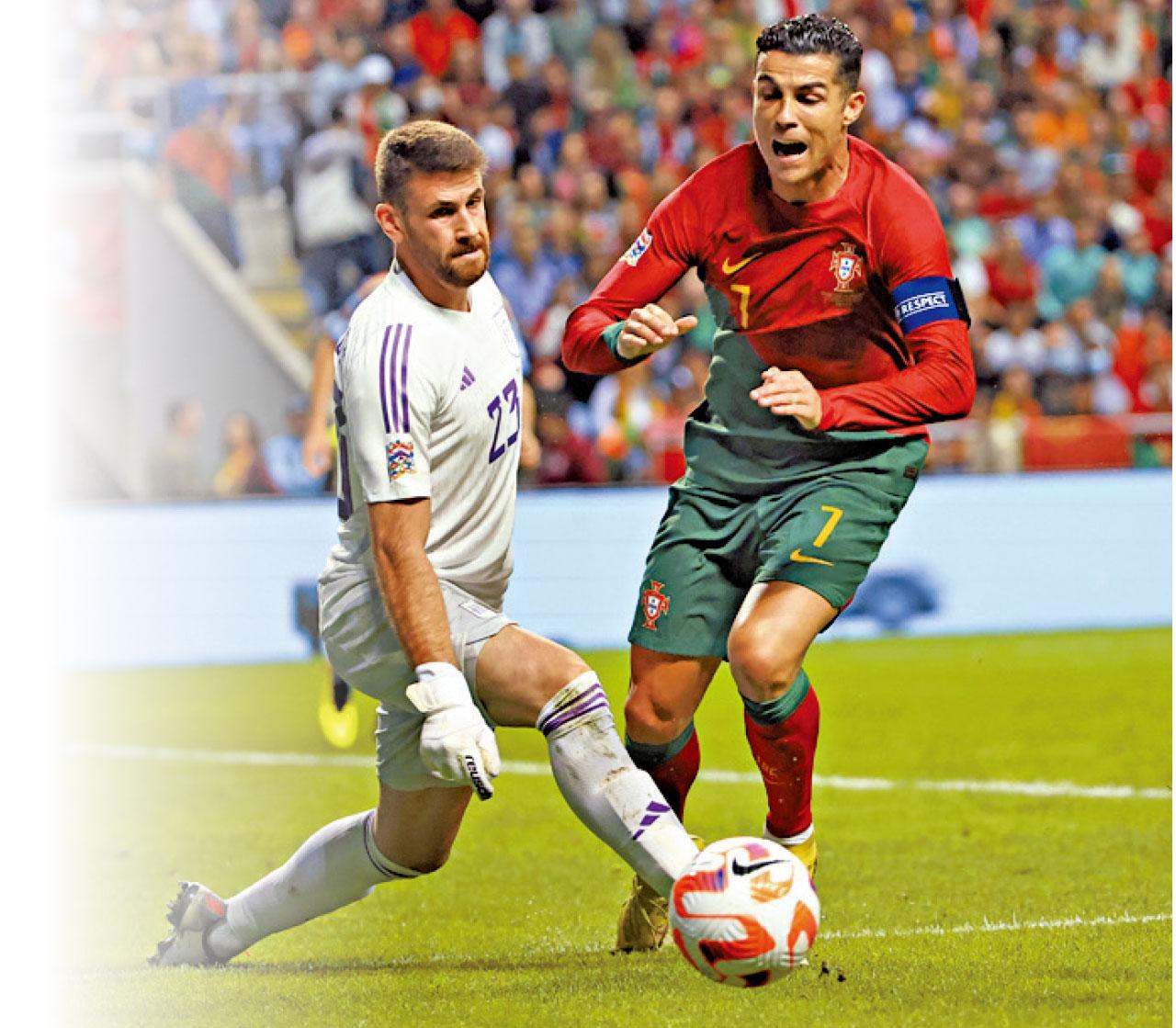 沮喪C朗又掟隊長臂章 葡軍負狂牛 歐國聯止步