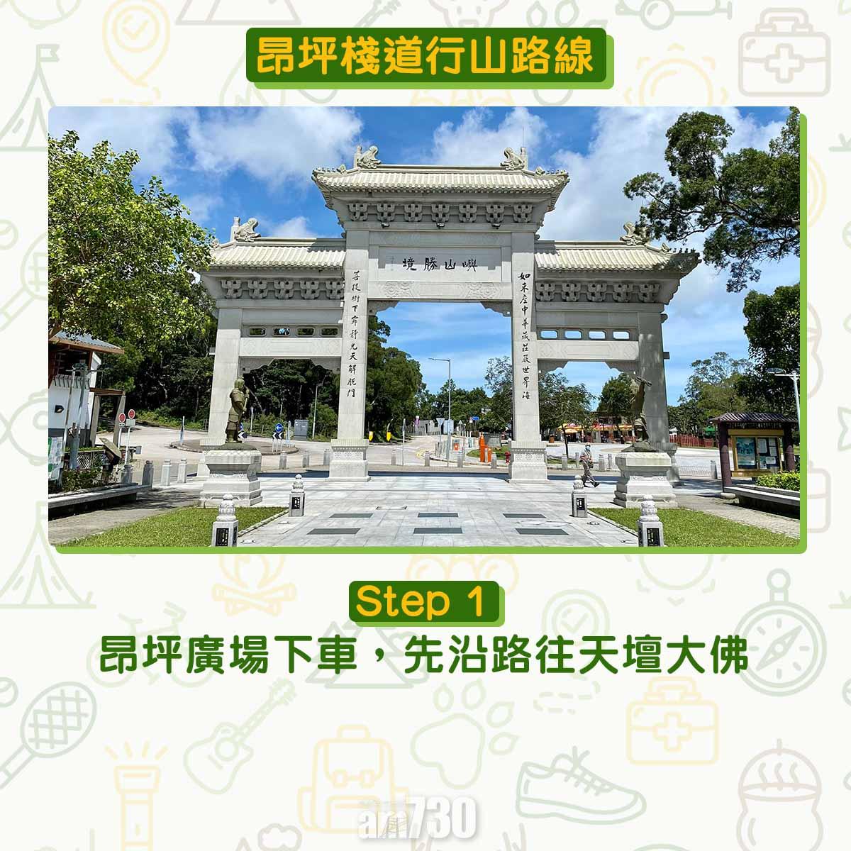 昂坪棧道行山路線