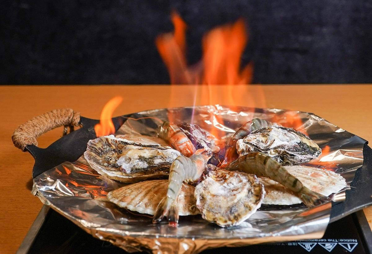 北海道大元貝牡蠣海鮮拼盤