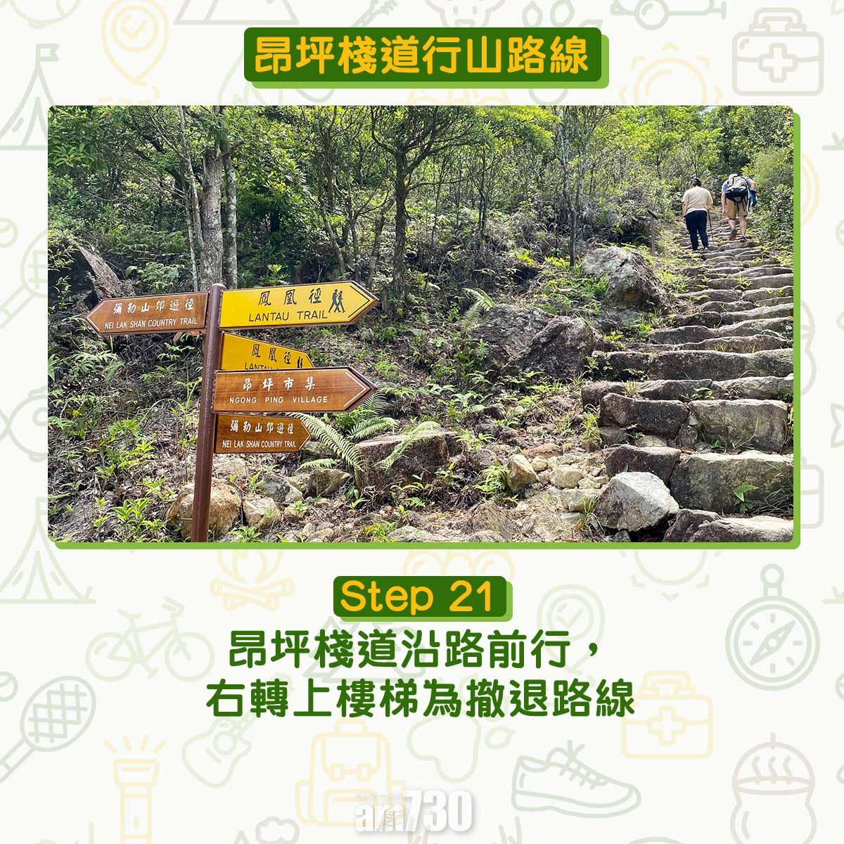 昂坪棧道行山路線