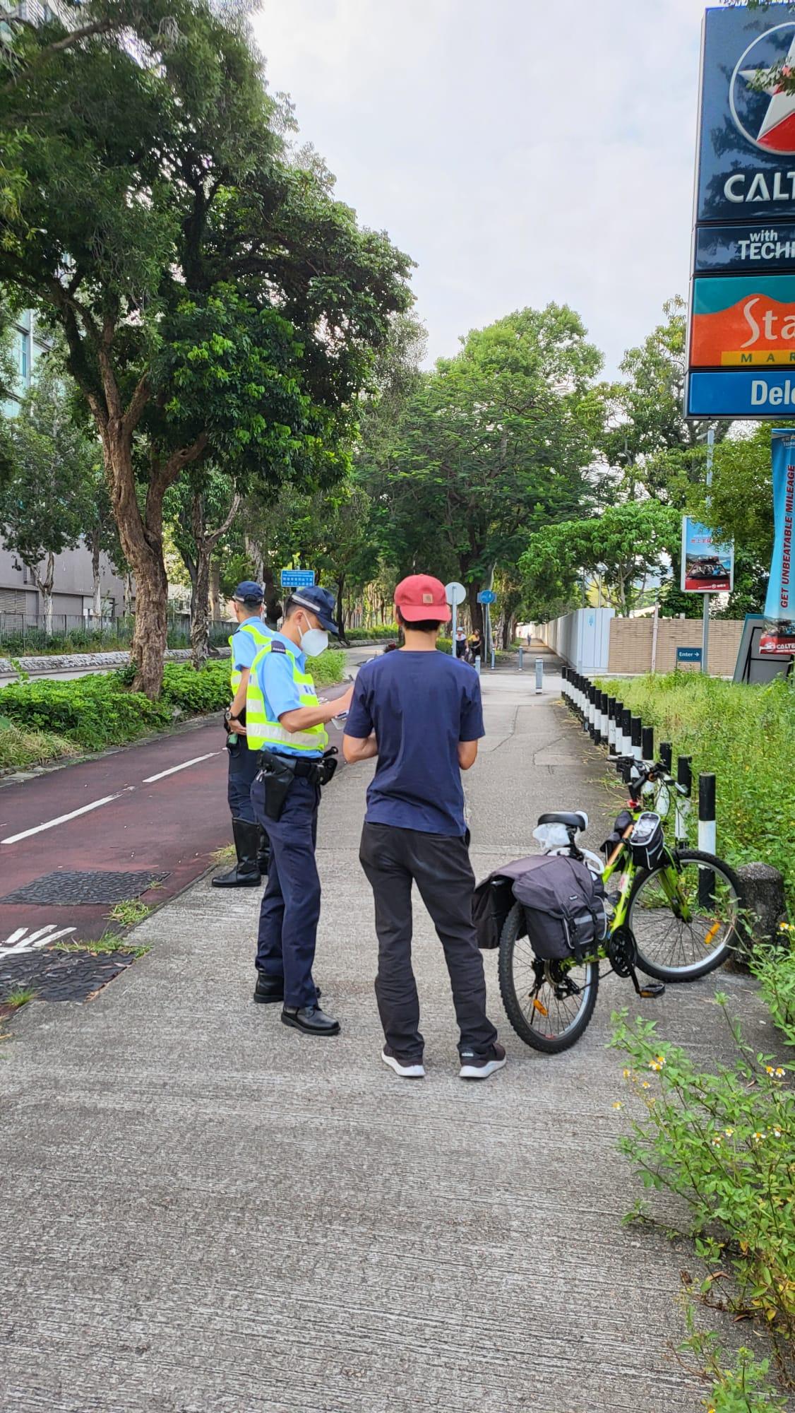 警方新界北一連兩日打擊單車違例發出163張傳票