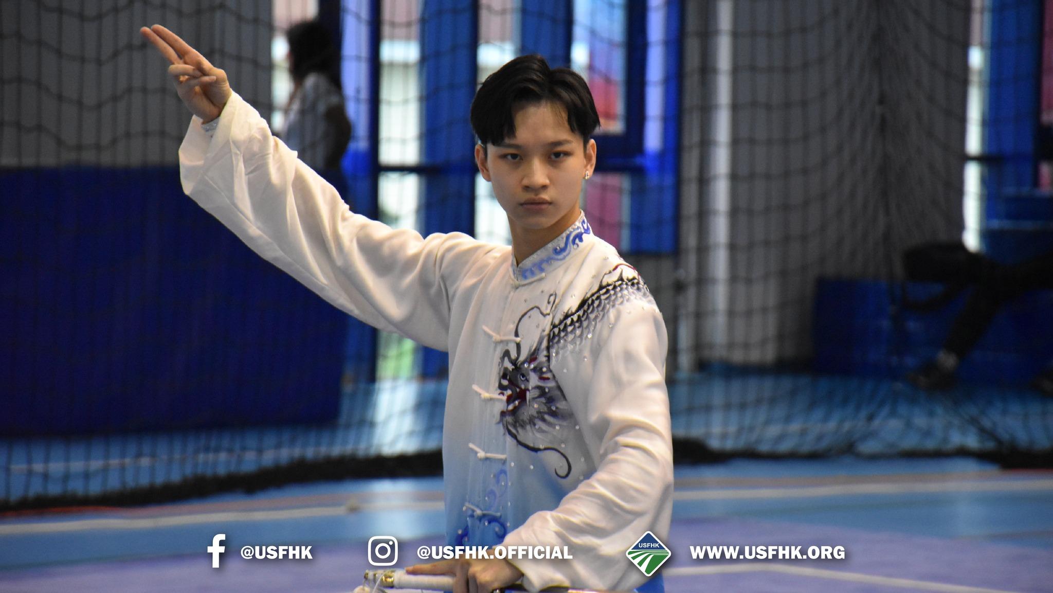 港隊世界盃大學搏擊運動會報捷,薩百朗太極劍奪金楊千締太極拳摘銀。(相片由香港大專體育協會提供)