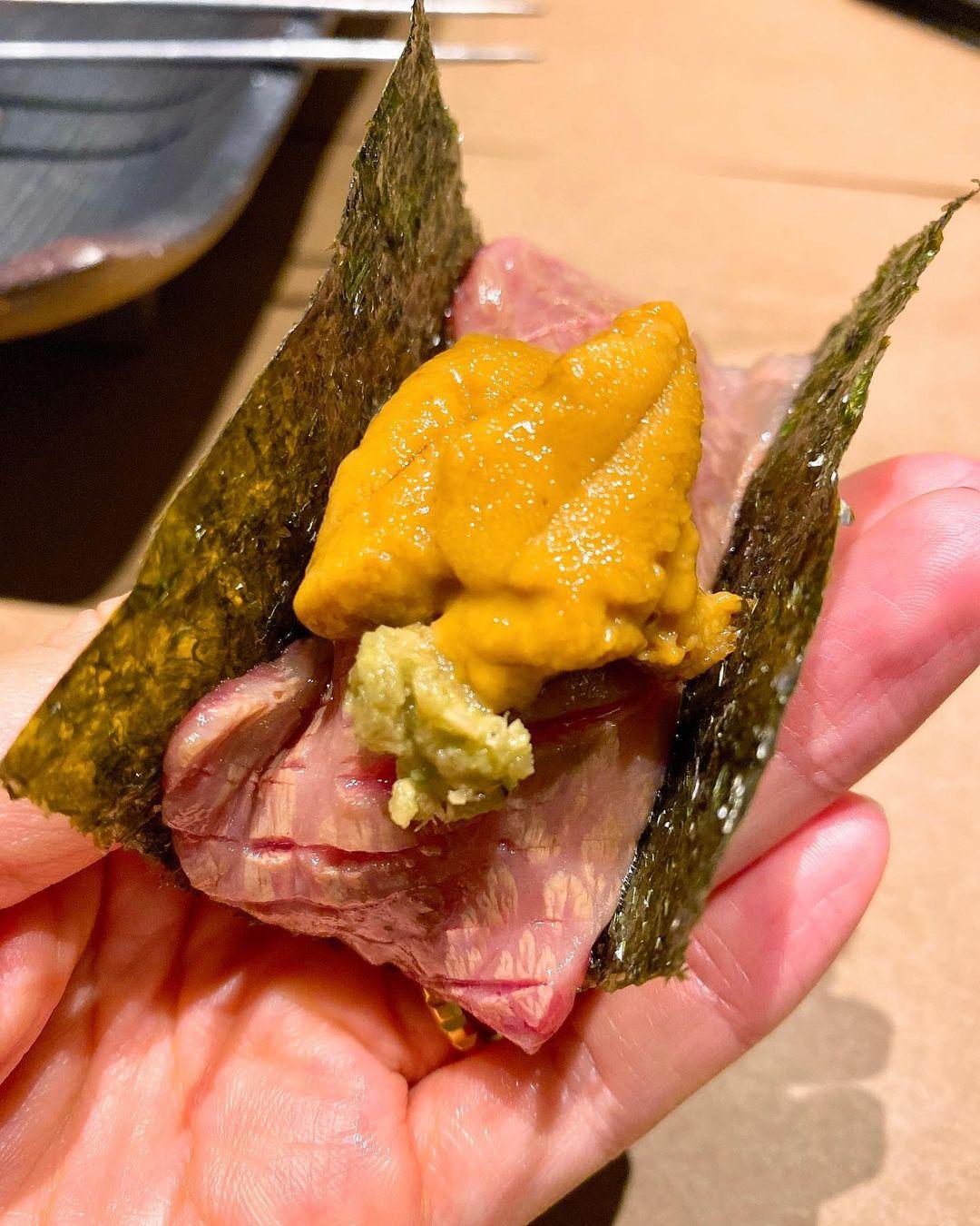 海膽手捲壽司(相片來源:instagram:misa_stagram_osaka)