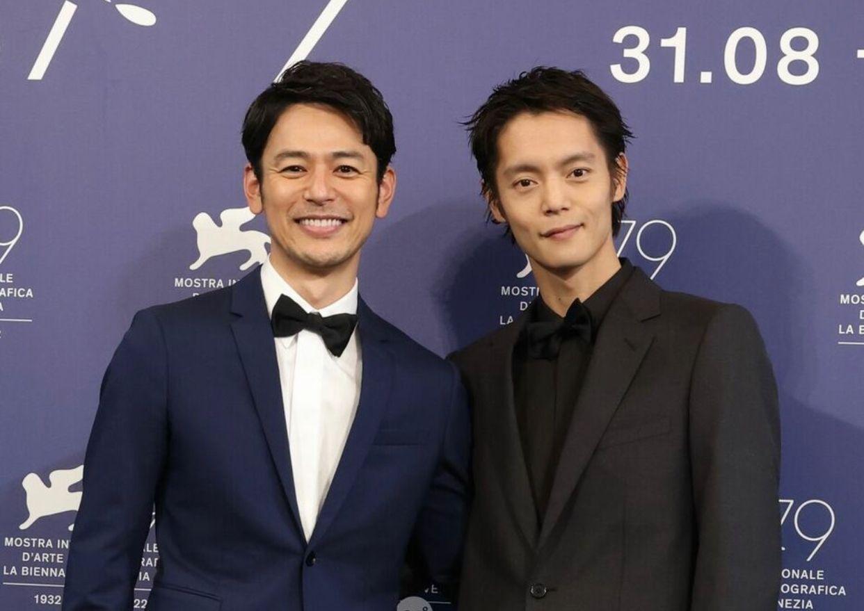 妻夫木聰孖新片拍檔窪田正孝出席威尼斯影展。