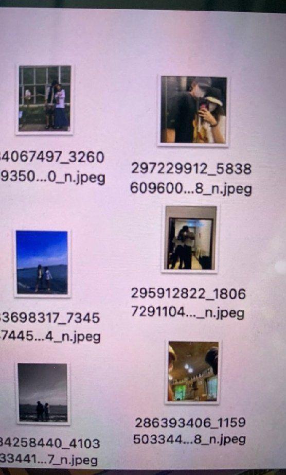 駭客將其他手握的照片轉成小圖,暗示自己有更多證據照片。