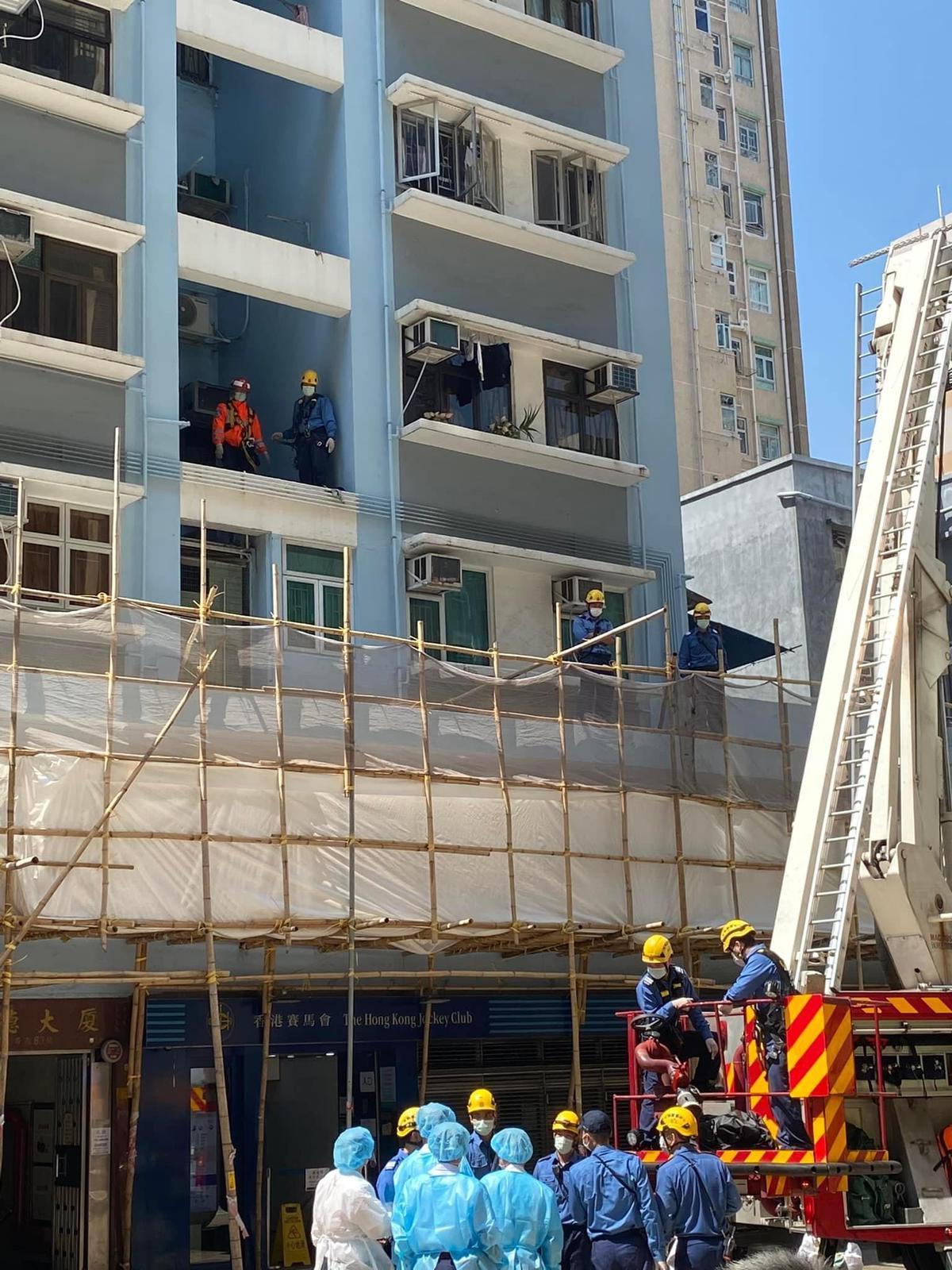 土瓜灣永德大廈有人墮樓,傳死者為40歲女子