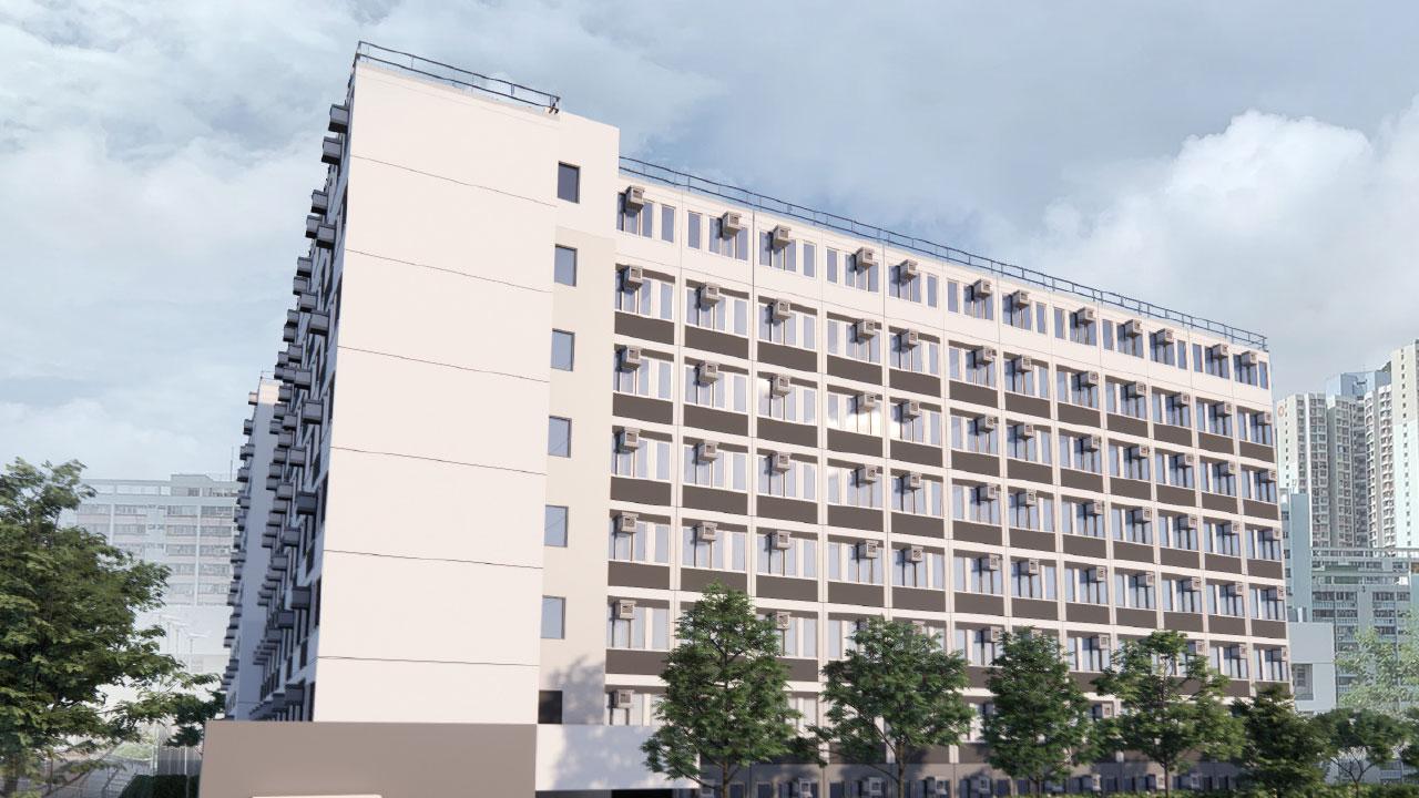 元朗恒莆新苑動工 明年4月接受申請 彩興路過渡房屋將建8層 單位倍增