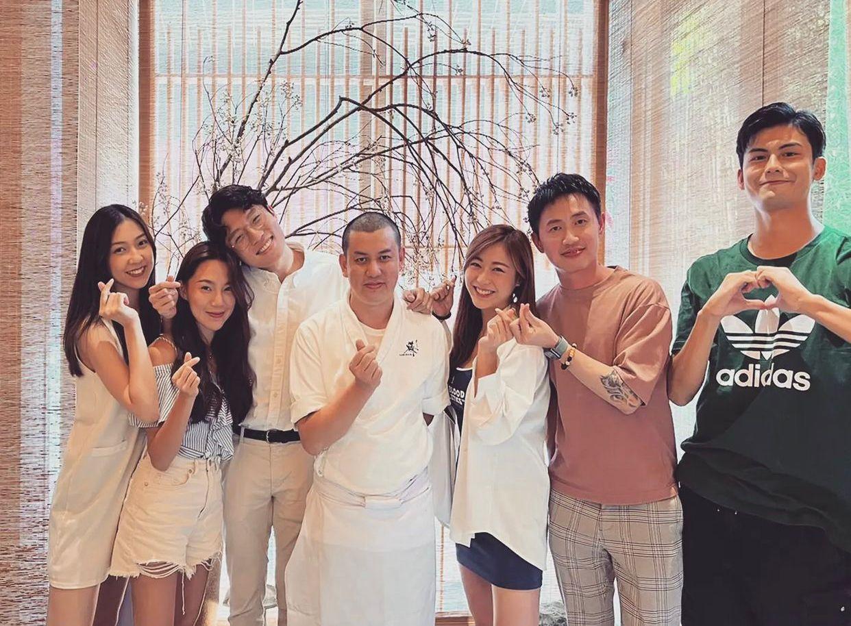 《戀愛Staycation》首季成員早前合體去日本料理食omakase。
