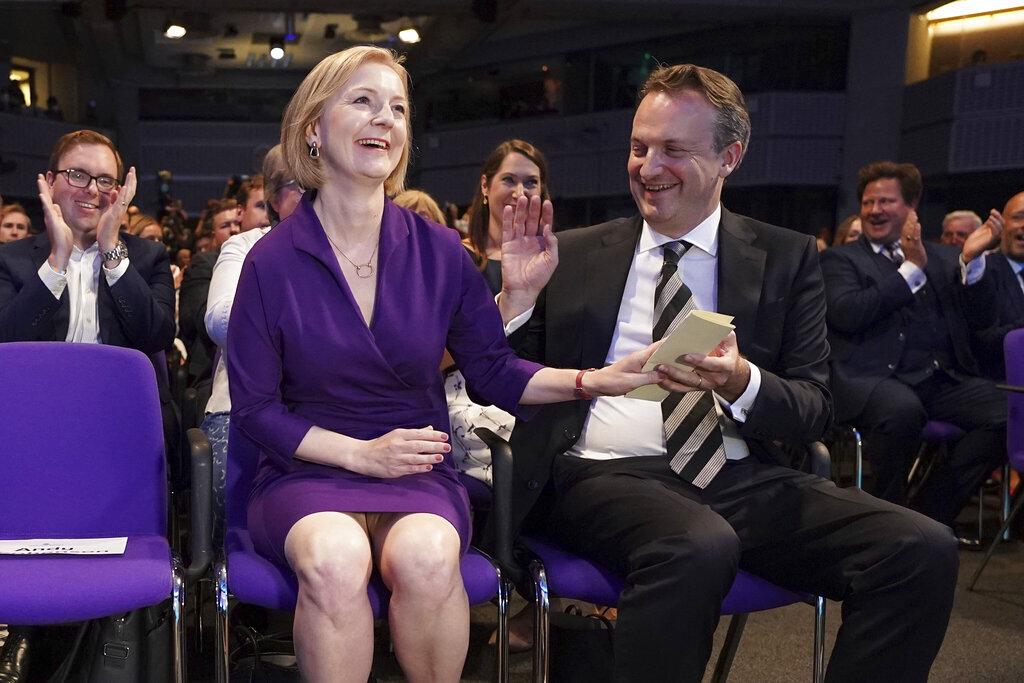 卓慧思與會計師丈夫Hugh O'Leary。(美聯社)