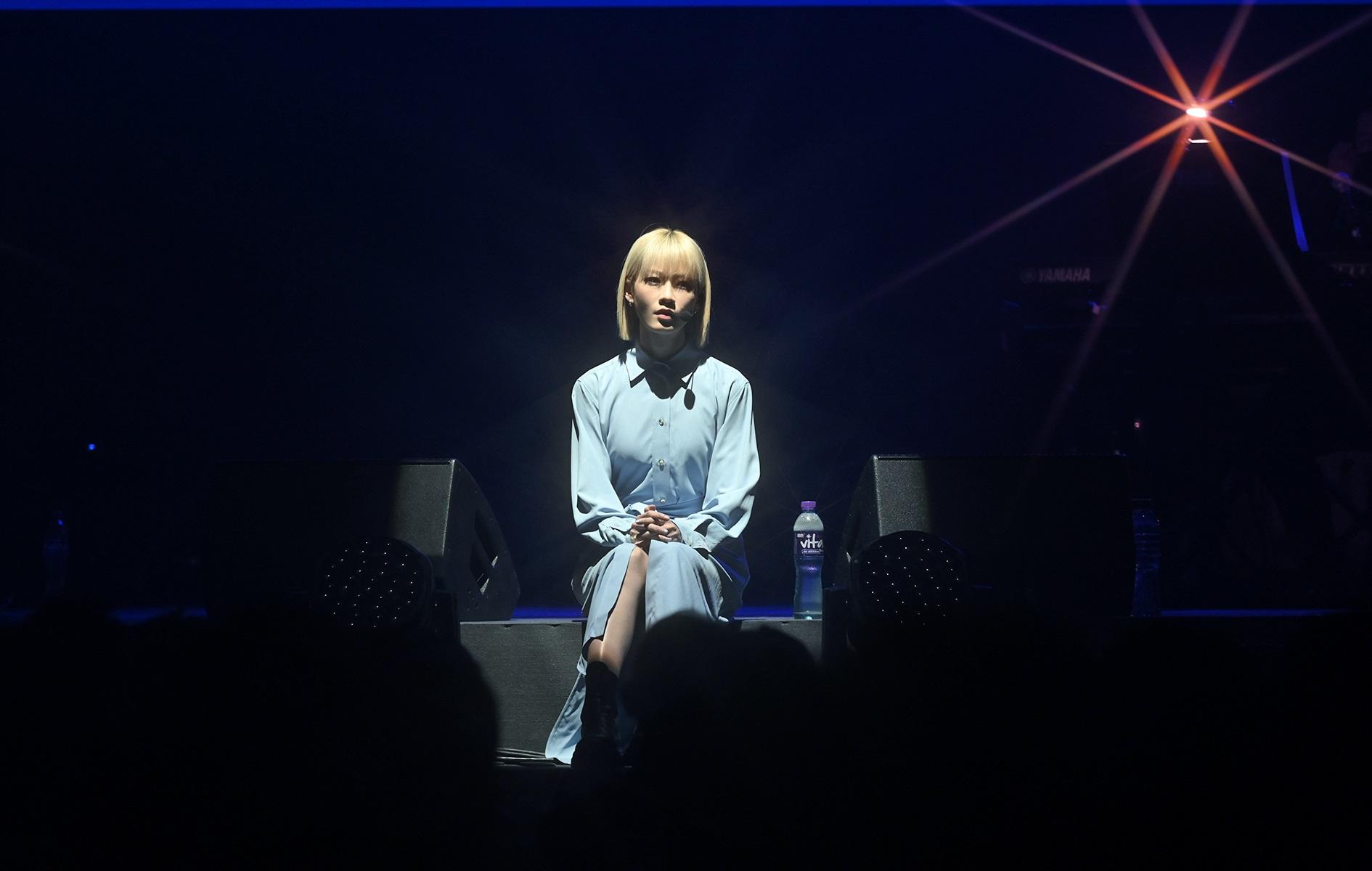 廖子妤現場為小肥演唱會聲演香港故事。