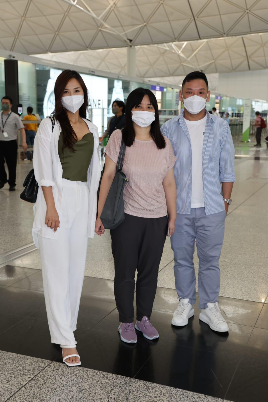 林寶玉、薛影儀與亞視執行董事陳偉傑出發到馬來西亞。