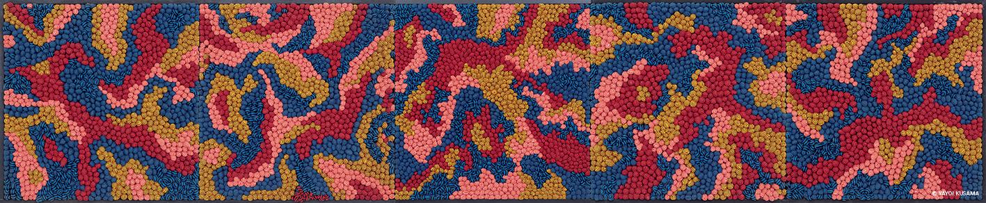 草間彌生《Force of Life Between Heaven and Earth》