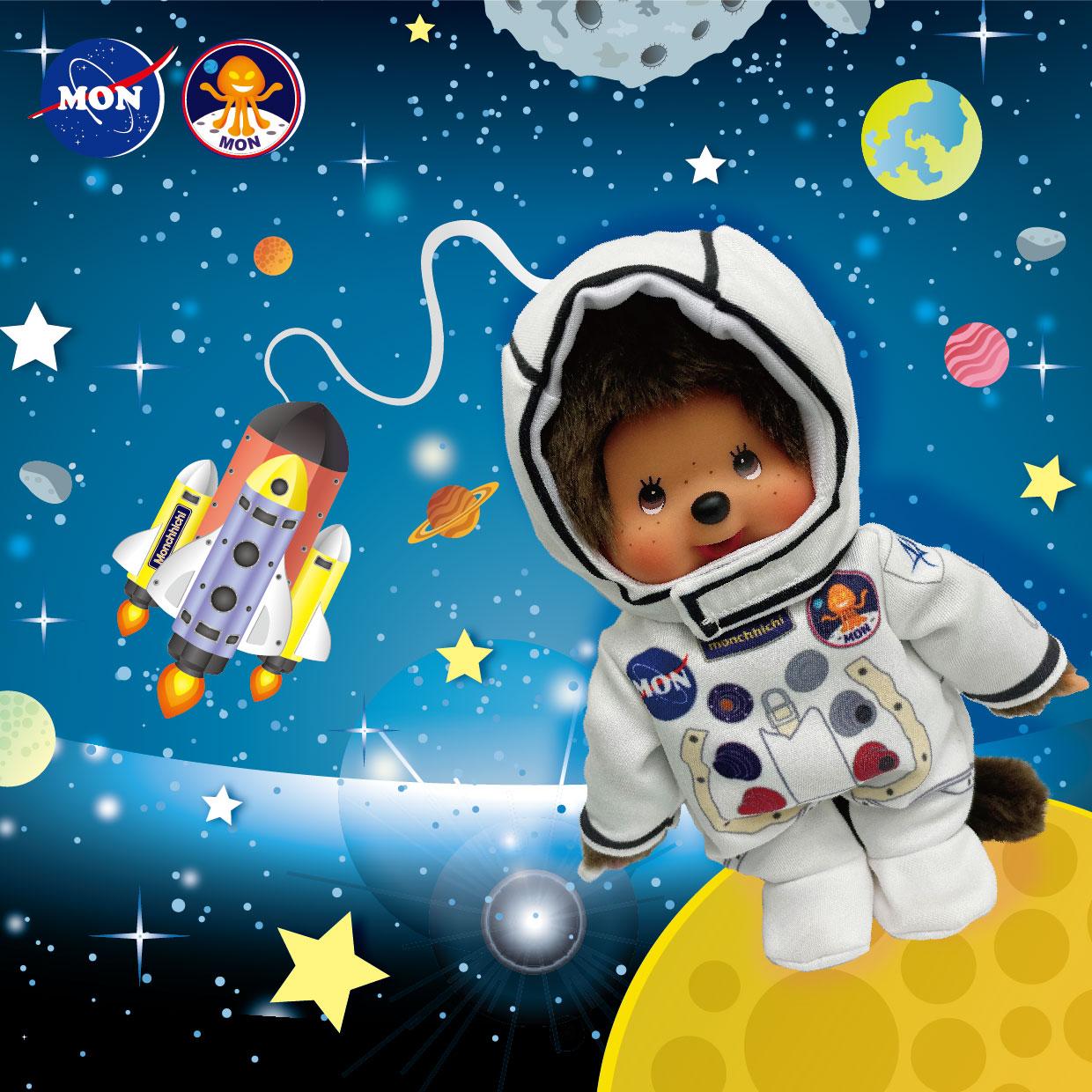 Monchhichi 太空造型公仔