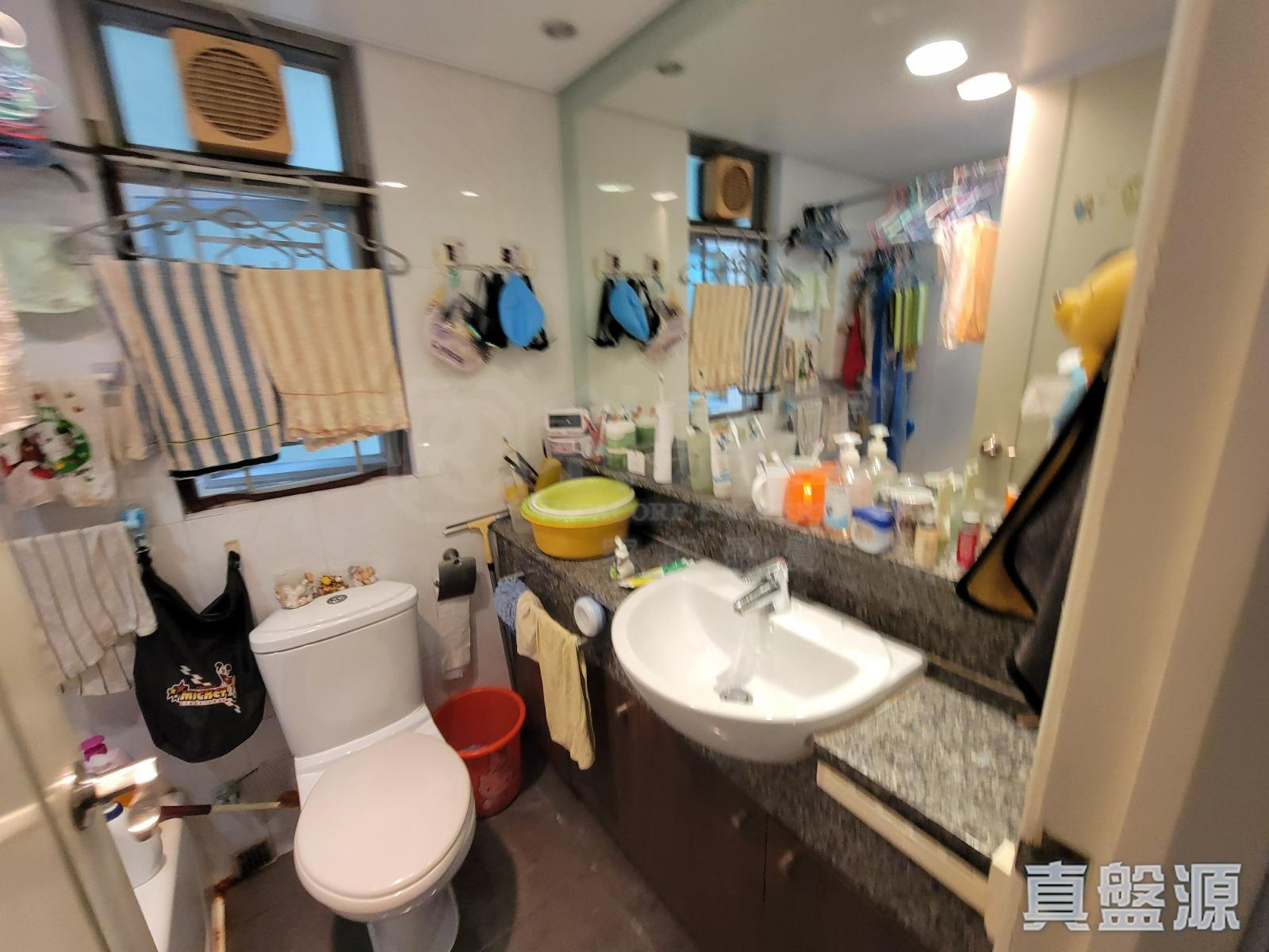 明廁設計的浴室,闊落空間足。(代理提供相片)