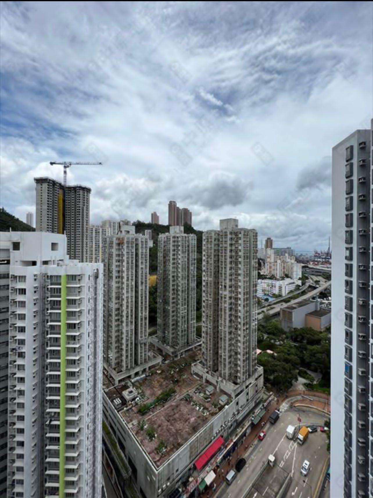 單位位於高層,景觀開揚,更可眺望少許海景。(代理提供相片)