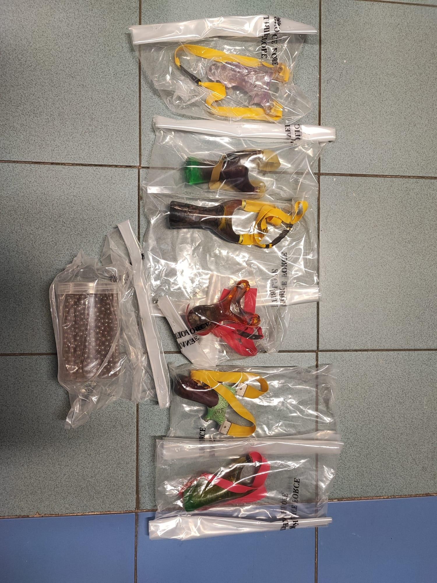 雷霆2022|元朗反黑組村屋搗武器庫 檢長刀匕首彈叉拘兩男女